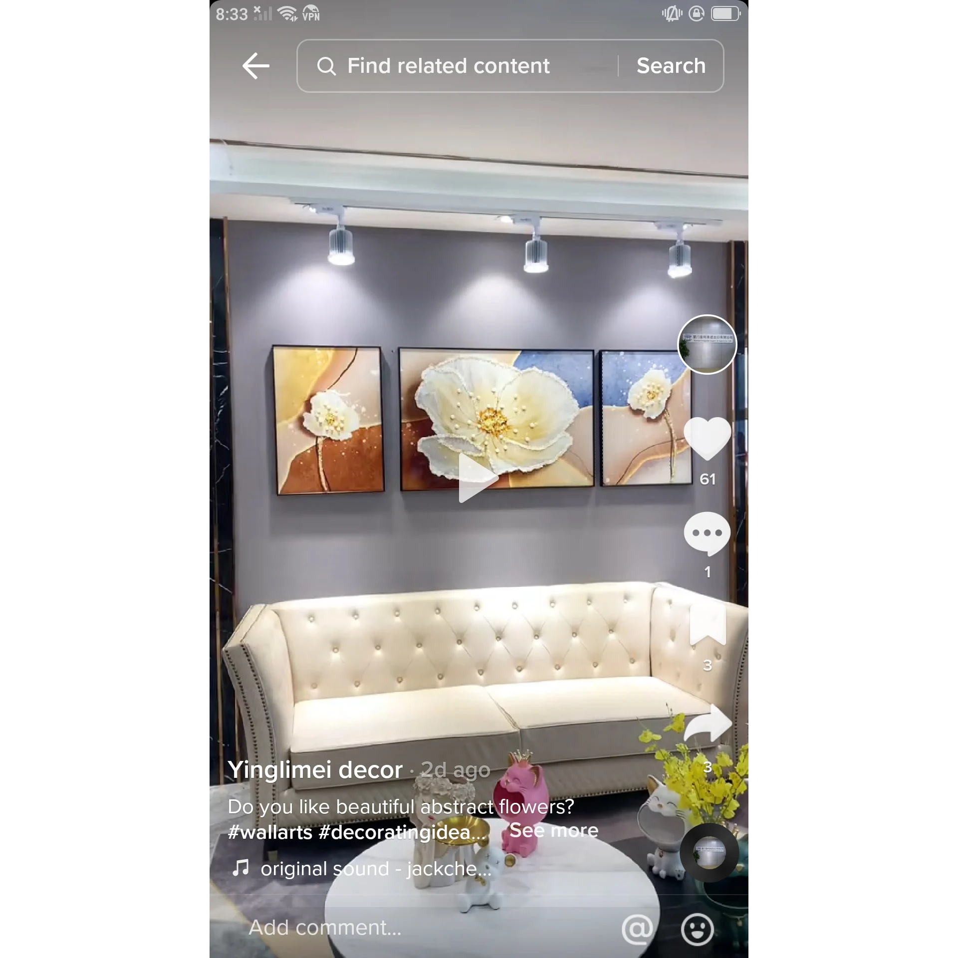 

3in1 Abstract flowers luxury living room kitchen glass frame Crystal porcelain wall painting