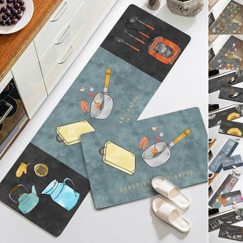 Кухонный напольный коврик для спальни гостиной длинный прикроватный прихожей