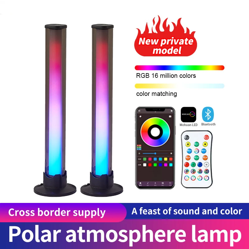 

New RGB desktop magic atmosphere lamp music rhythm LDE lamp remote control intelligent app computer video pickup lamp