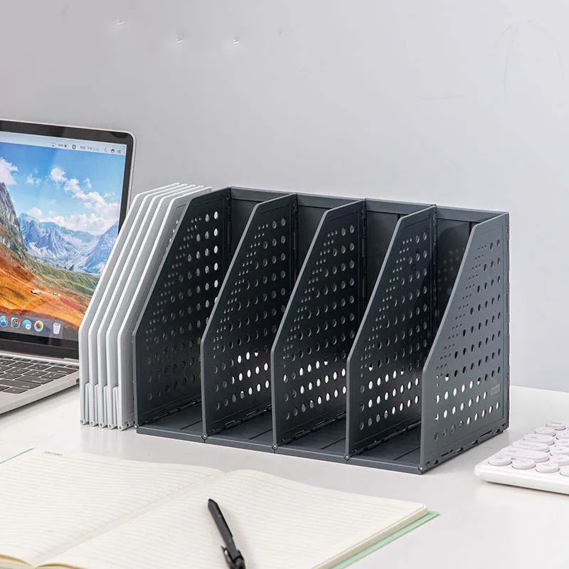 

Folding Office File Storage Basket Box File Box Quadruple File Folder Storage With Retractable Learning Materials Storage Basket