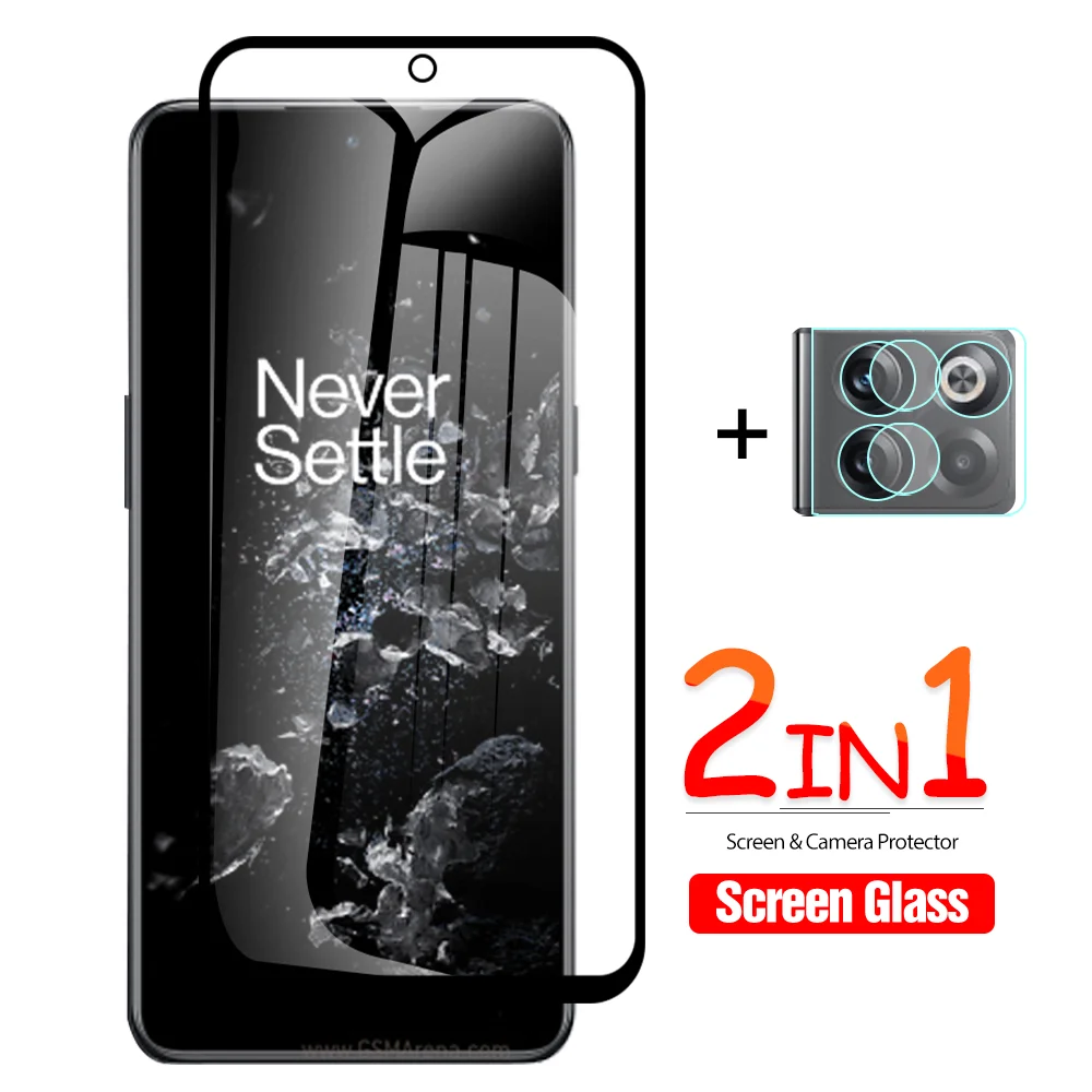 

2 в 1 объектив камеры мягкое стекло для Oneplus 10 T полное покрытие черные края закаленное стекло для One Plus 10 T Oneplus10t защита экрана