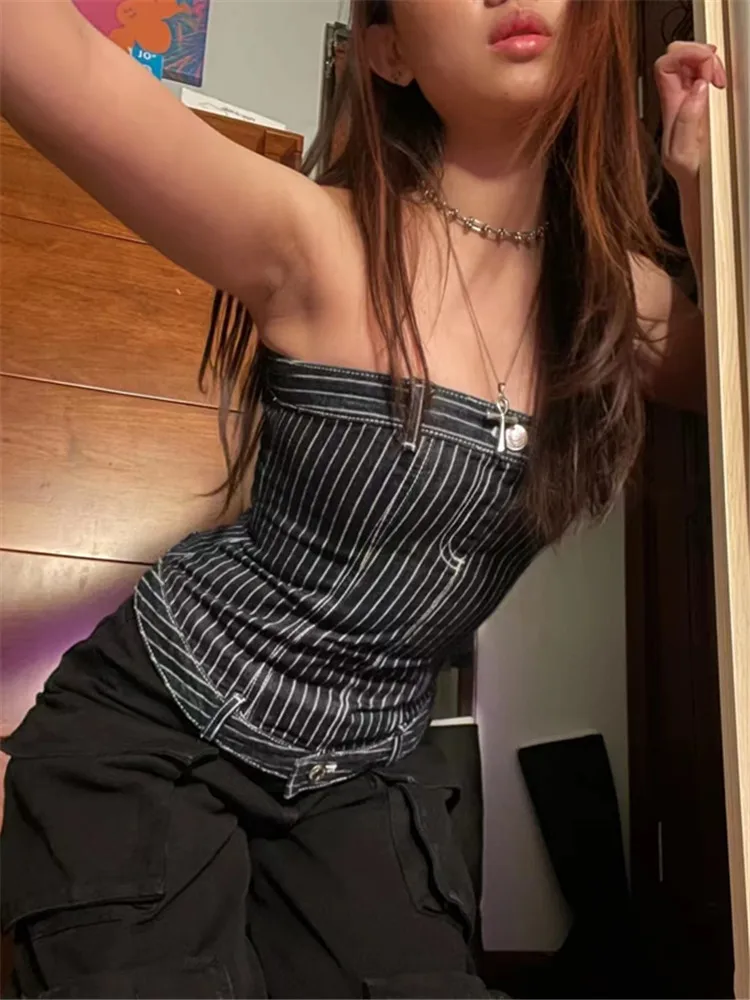 ВЕСНА Новинка женский Американский ретро Топ PB &amp ZA без рукавов с открытыми