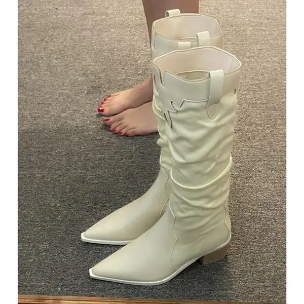 

Boots Women Shoes Autumn Boots-Women Luxury Designer Sexy Thigh High Heels High Sexy 2023 Ladies Fashion Pointy Mid Calf Over-t