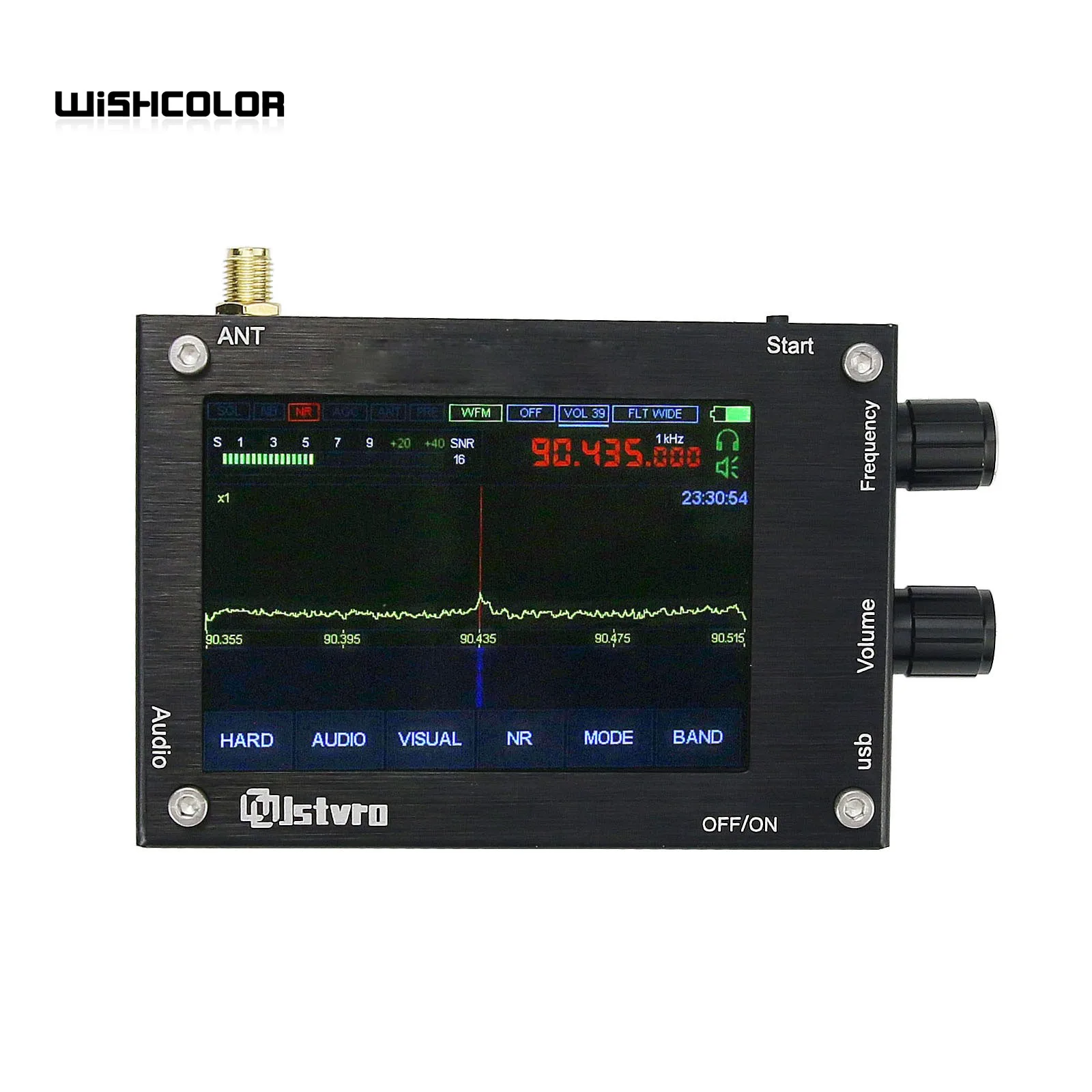 

Новый ресивер 50 кгц-2 ГГц Malachite-DSP1 SDR, малахит-SDR, коротковолновый радиоприемник, корпус из алюминиевого сплава, приемник для ветчины с сенсорным экраном
