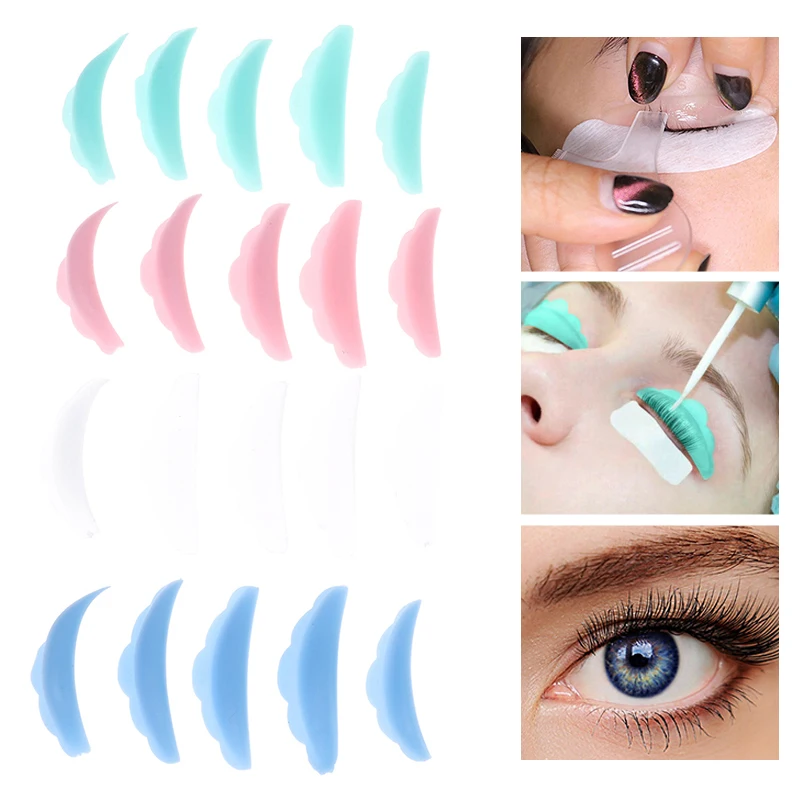 Силиконовая подставка для ресниц 5Paris, розовая, синяя, зеленая Перманентная Подставка для ресниц, защитная подставка для ламинирования ресниц, искусственный инструмент для подтяжки ресниц