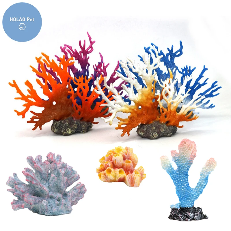 

Aquarium Coral Ornaments Fish Tank Plants Decoration Fishbowl Terrarium Accessories Jellyfish Pet Carp Turtle Reptile Animals