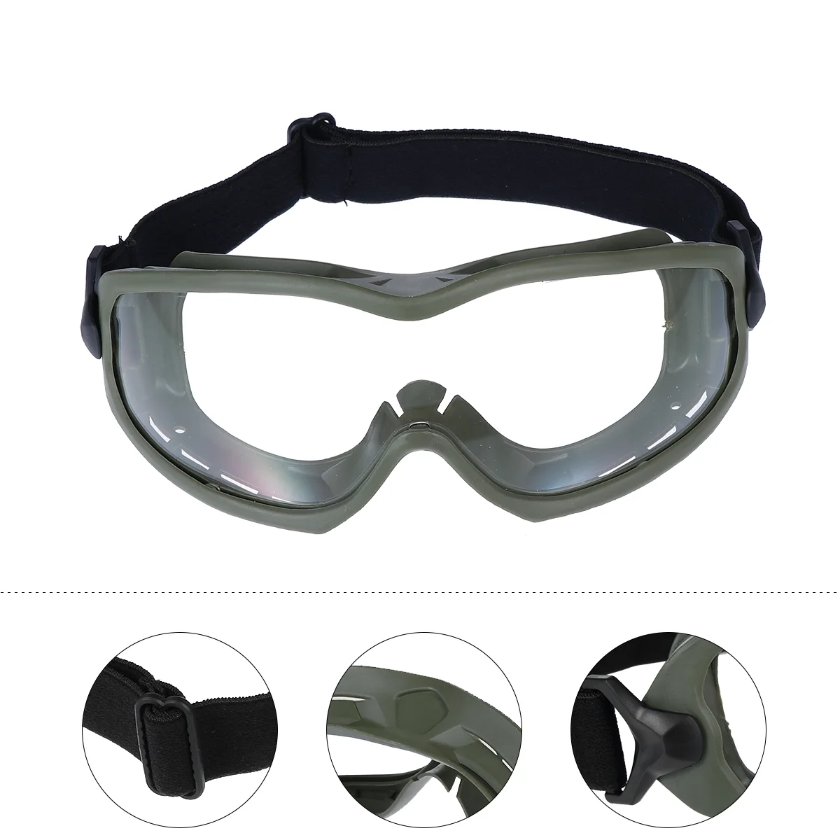 

1pc Safety Goggles Anti-impact Fashion Scratch Resistant Goggles Safety Glasses for Skiing