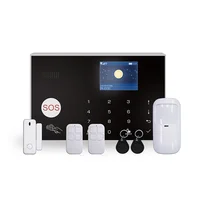 WiFi Wireless 433Mhz 4g Alarm System with Smart Tuya App Control 24/7 Monitoring Fire alarm Door/Window /PIR Motion sensor