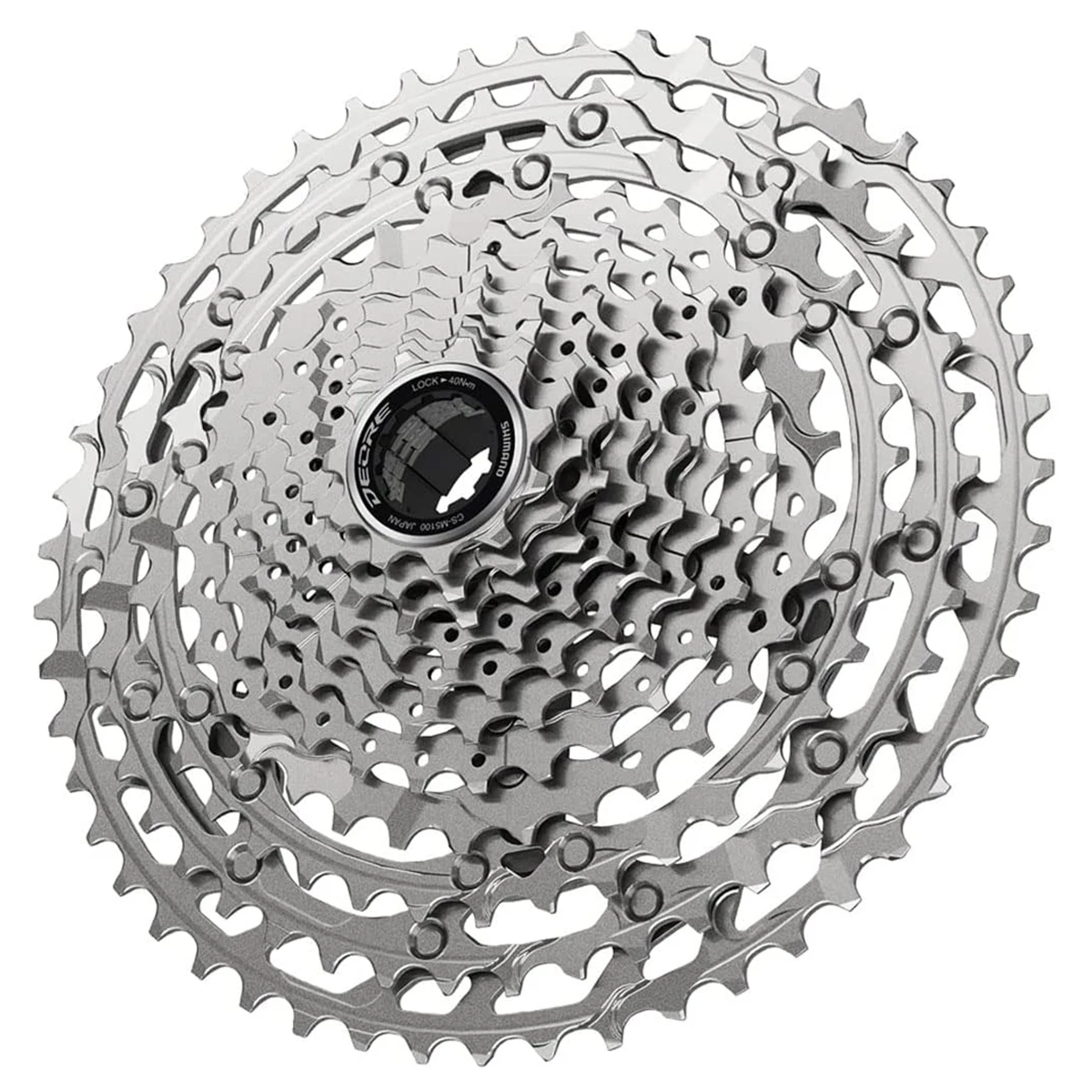 

Кассета SHIMANO Deore CS-M5100-11, 11 скоростей, 11-51t, серебристая