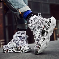 summer new style twist sole painted basketball shoes outdoor lightweight breathable running shoes