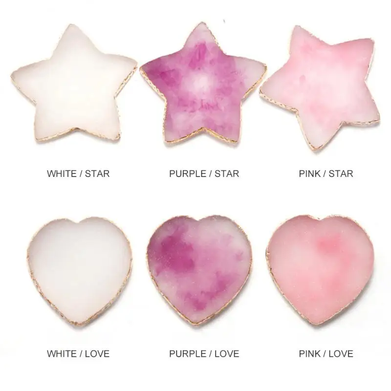 

Nail Art Display Board Star Heart Shape False Nail Tips Mixing Color Drawing Pallet Nails Display Shelf Nail Color Palette