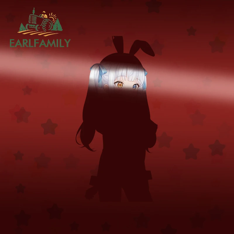 Фото Наклейки на автомобиль EARLFAMILY Bunny Kagura Mea, модные популярные наклейки с персонажами мультфильмов и аниме, наклейки на скейтборд, наклейки на кондиционер, автомобильные наклейки №3