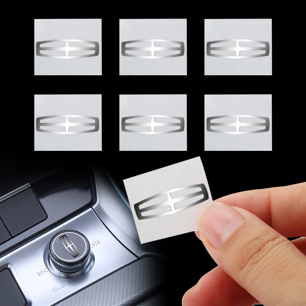 

10pcs Metal Car Badge Styling Transparent Stickers Decals Car Accessories For LINCOLN Continental Aviatorr Navigator MKZ MKC MKX