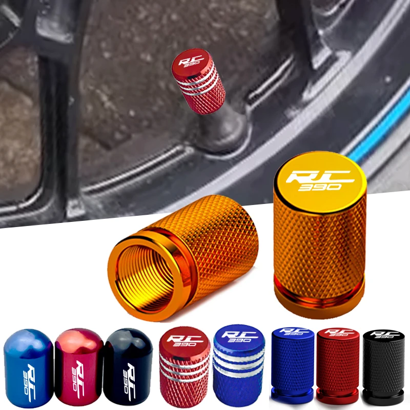 2 sztuki akcesoriów motocyklowych Kołpaki na trzpienie kół do KTM RC390 RC 125 200 250 390 Obręcz opony Pokrywa portu powietrza Zawór Osłony