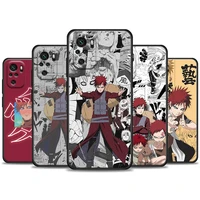naruto manga phone case for xiaomi redmi note 11 10 9 8 pro 7 9s 8a 10s 11s soft cover gaara anime for red mi 8pro 10pro coque