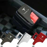 2pcs tesla model 3 x y s hidden car safety seat belt buckle auto seat belt cover buckle clip car safety interior accessories