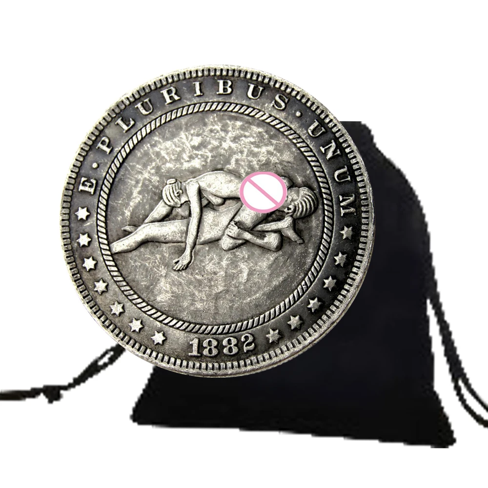 

Couple Love Decision Art Coin US Hobo Nickel Coin Lucky Coin Fun Challenge Coin Funny Pocket Morgan Coin Christmas Gift