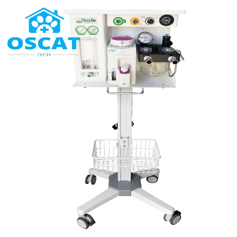 Фото Ветеринарный наркозный аппарат OSCAT EX-7100C: профессиональный, экологичный, из нержавеющей стали, с системой оповещения о отказе работы и системой рециркуляции газов. №4