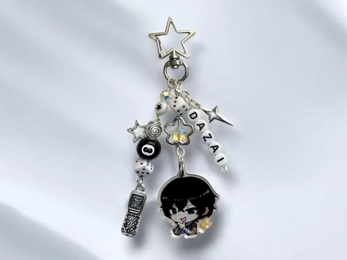 Фото Брелок BSD Dazai Osamu And Chuuay Bungou Stray Dogs Soukoku Inspiration Keychain №4