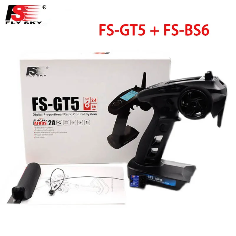 100% Оригинальный FlySky FS-GT5 2 4G 6CH RC передатчик дистанционный контроллер с