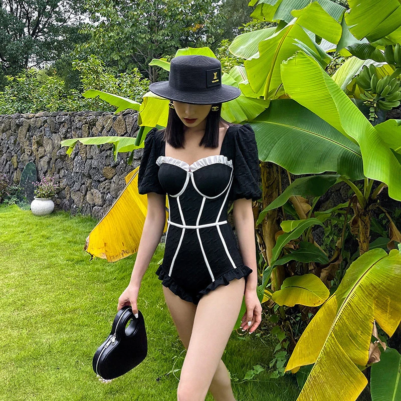 

Женский слитный купальник размера плюс, пляжная одежда, женский купальный костюм, трусы с высокой талией, бикини пуш-ап, горячий принт, полиэ...