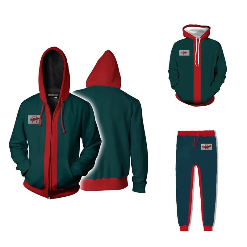 

Spider Miles Morales Jacket Cosplay Costumes for Adult Hooded Hoodies Coat Pants Plus Size 3D Sweatshirts