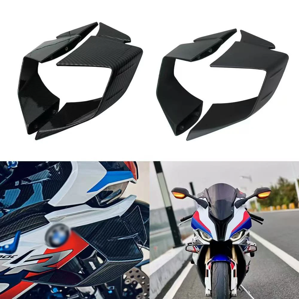 Фото Аэродинамические боковые спойлеры (винглеты) для мотоциклов BMW S1000RR, S1000 RR, S 1000RR, M1000RR 2019-2022, аксессуары №1