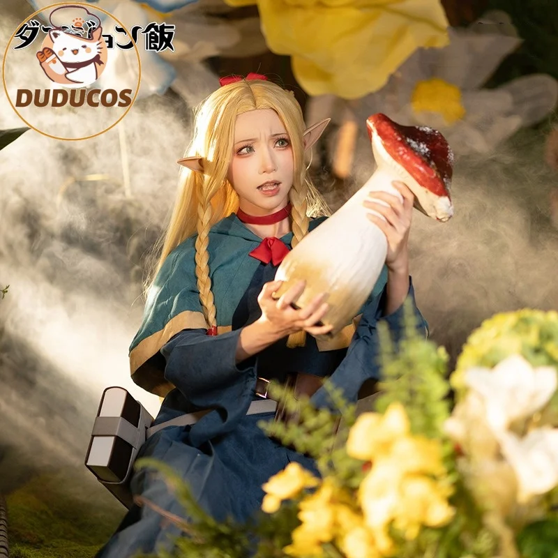 Marcille Косплей Аниме Delicious in Dungeon Костюм Donato Платье для ролевых игр Сумка Женская