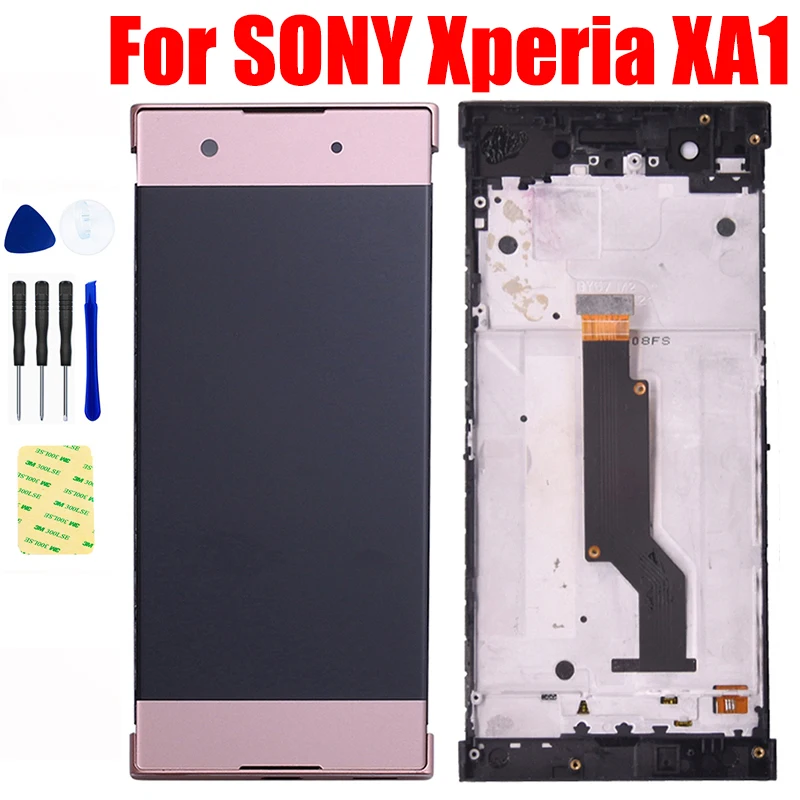 

Для SONY Xperia XA1 XA 1 G3116 G3121 G3123 G3125 G3112 ЖК-дисплей Панель Pantalla сенсорный экран дигитайзер стекло в сборе рамка