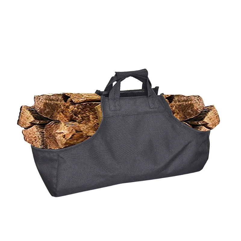 

Waterproof Camping Firewood Pack Barbecue Wood Bag Canvas Pet Bag Firewood Handling Wood Stove Camping Accessories Portable