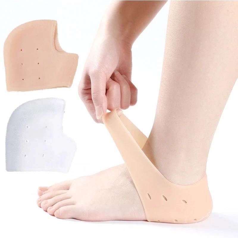 

Heel Protector Soft Silicone Pads Heel Spur Heel Socks Prevent Dry Skin Cushions Gel Heel Pad Silicone Heel Pain Reduce