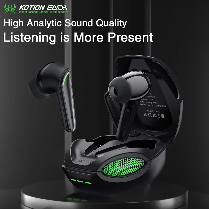 

TWS-наушники m2 с поддержкой Bluetooth и микрофоном, 65 мс