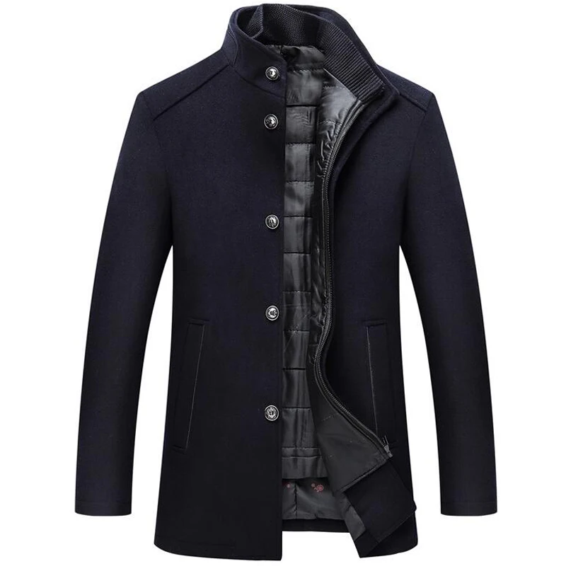 

Men's Jacket Men Fleece Casual Coats Jacket Windbreaker Coat