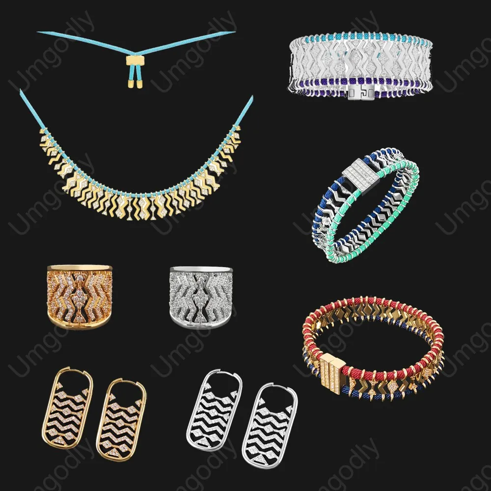 

UMGODLY Fashion New S925 Sterling Silver Gold Color Batik Earrings Women Moroccan April Mana Jewelry