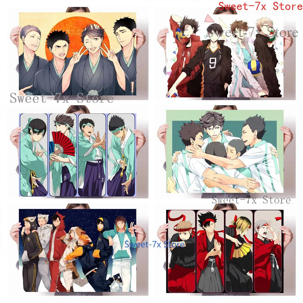 

Haikyuu Japan Anime Volleyball Boy Canvas Painting Art Nordic Posters and Prints Wall Pictures for Living Room Decor Frameless