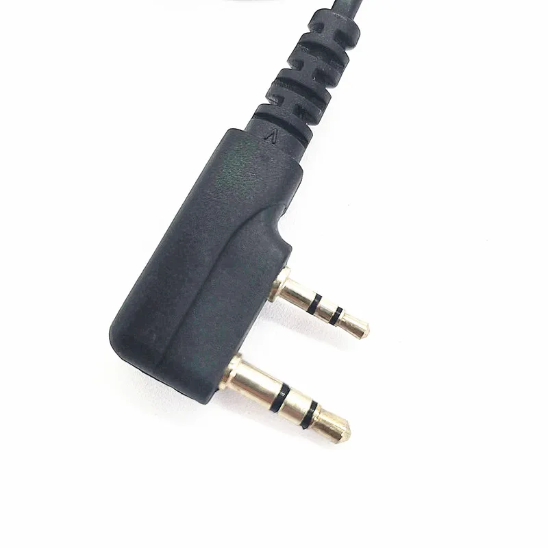 20pack a lot pcs 2 Pin Earpiece with PTT Mic K Type Plug Walkie Talkie Headset Intercom Headphone for Baofeng UV-5R UV 5R UV-5RE