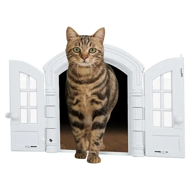 

Cat Door Interior Door No-Flap Pet Door For Dog And Cat Pet Supplies For Bedroom Bathroom Basement For Small To Medium Cats Dogs