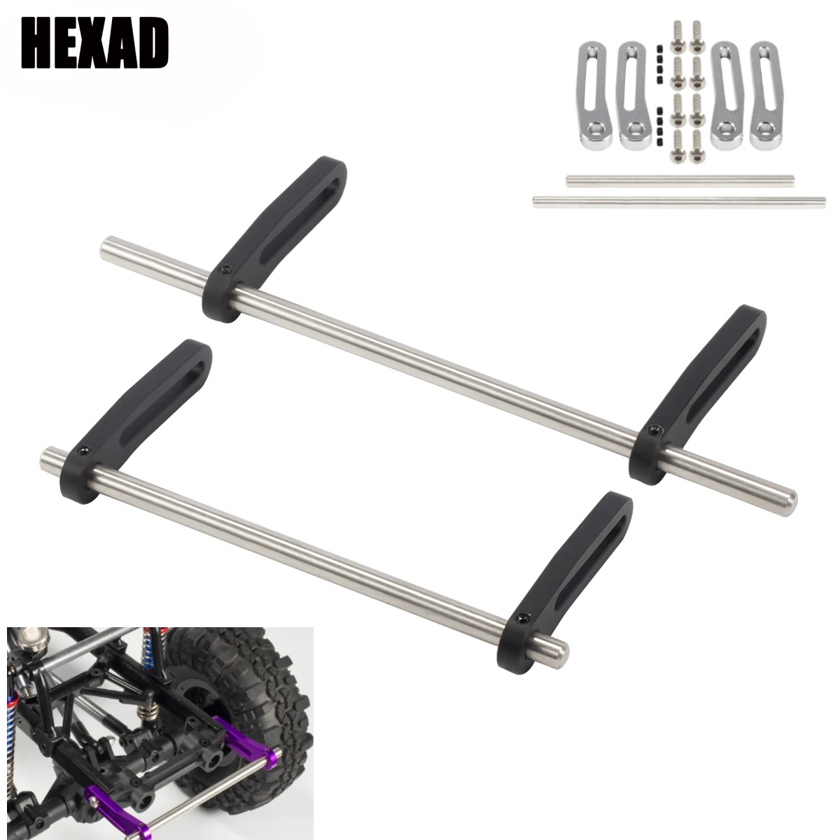 Алюминиевый модульный бампер с ЧПУ для 1/10 RC гусеничного шасси LCG Rigs Comp Builds TRX4 SCX10