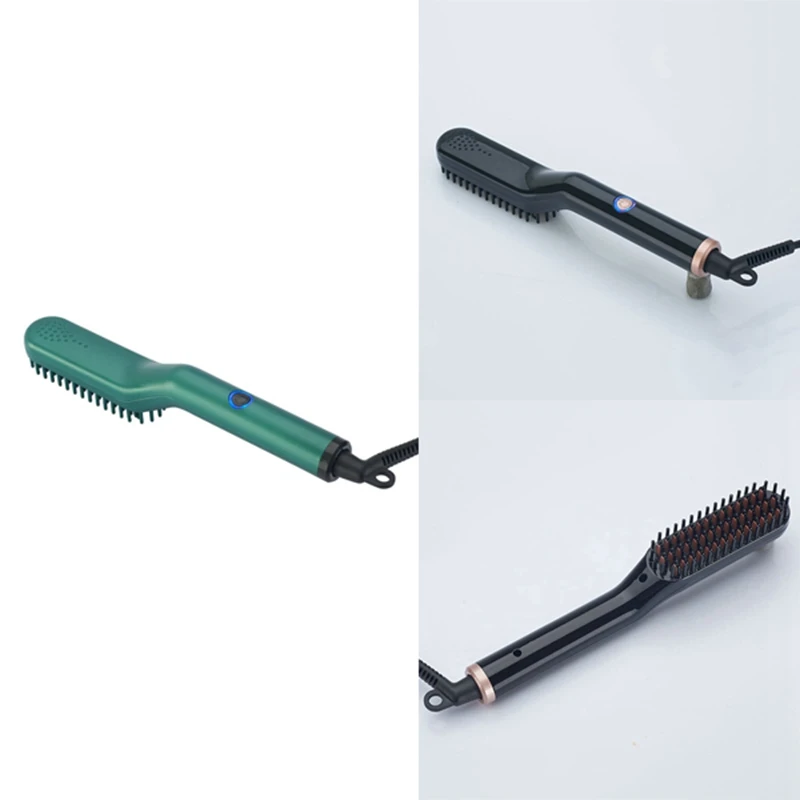 

EU Plug Beard Straightener For Men, Heated Hair Beard Straightener Beard Brush Beard Straightening Comb For Men Gifts
