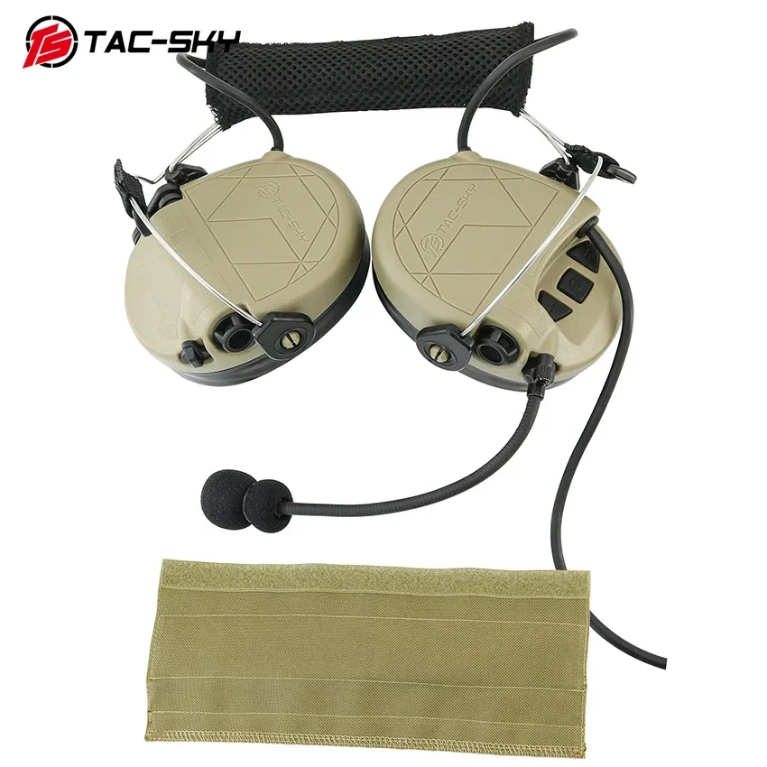 TS TAC-SKY TAC-302 Тактическая защита ушей с задней повязкой на голову электронная