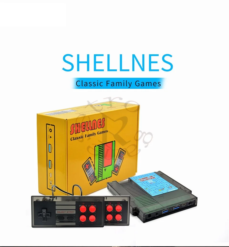 

Retro Video Game Console NTSC And PAL-B TV Handheld Built-in 118 Classic Different Games Dual Gamepad 14 games can battery save