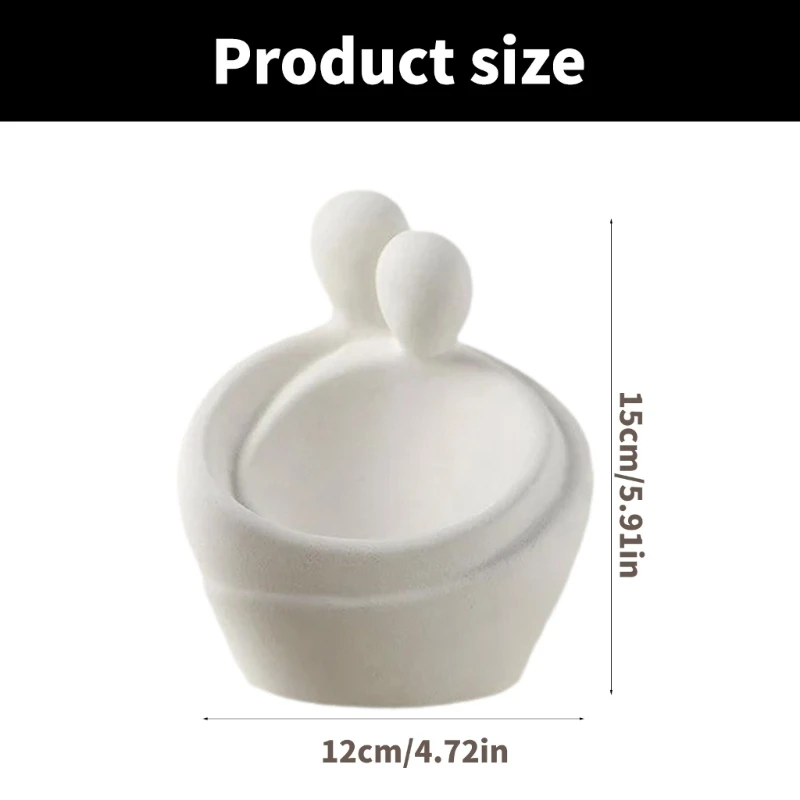 Элегантный держатель для ключей со статуэтками пар современный поднос из смолы