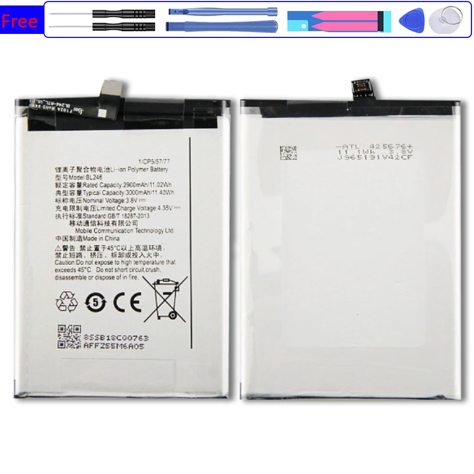 

BL 246 Сменный аккумулятор для Lenovo Vibe Shot Z90 BL246 Z90A40 Z90-7 3000 мАч Аккумуляторы для телефона + трек-код