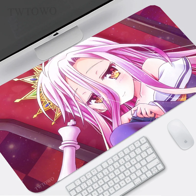

No Game No Life Mouse Pad Gaming XL Home Large Custom Mousepad XXL keyboard pad Office Carpet Soft PC Mice Pad Table Mat