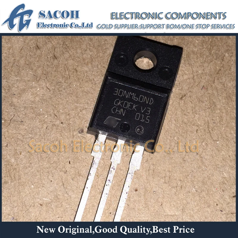 10 шт. STF30NM60ND 30NM60ND или STF30NM60N 30NM60N TO-220F 30A 600V Power MOSFET 10 шт. STF30NM60ND 30NM60ND или STF30NM60N 30NM60N TO-220F 30A 600V Power MOSFET