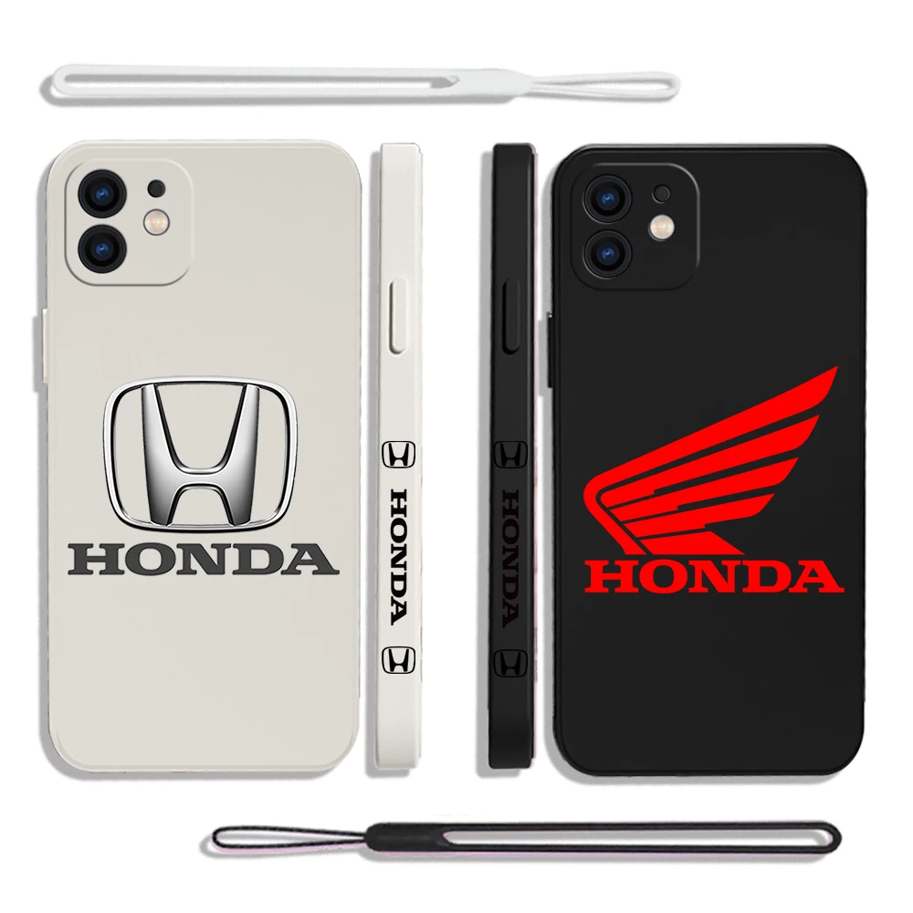 

Luxury Hondas Phone Case For Samsung Galaxy S23 S22 S21 S20 Ultra Plus FE S10 4G S9 S10E Note 20 10 9 Plus With Lanyard Cover