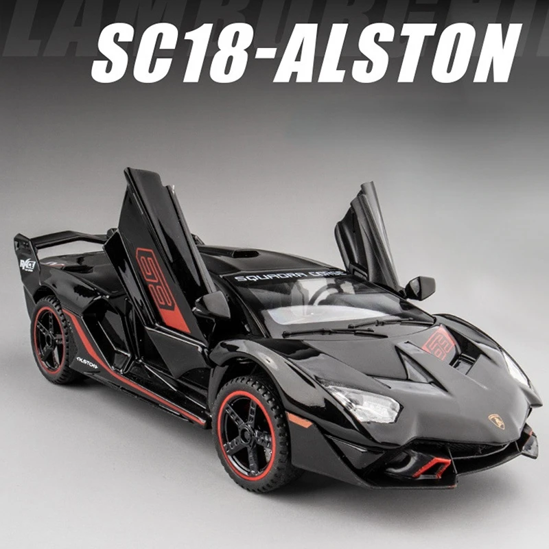 

1/32 Scale SC18 Sports Car Model Simulation Metal Diecast Car Toys Home Decoration Collection Children's Car Toy Boy Gifts
