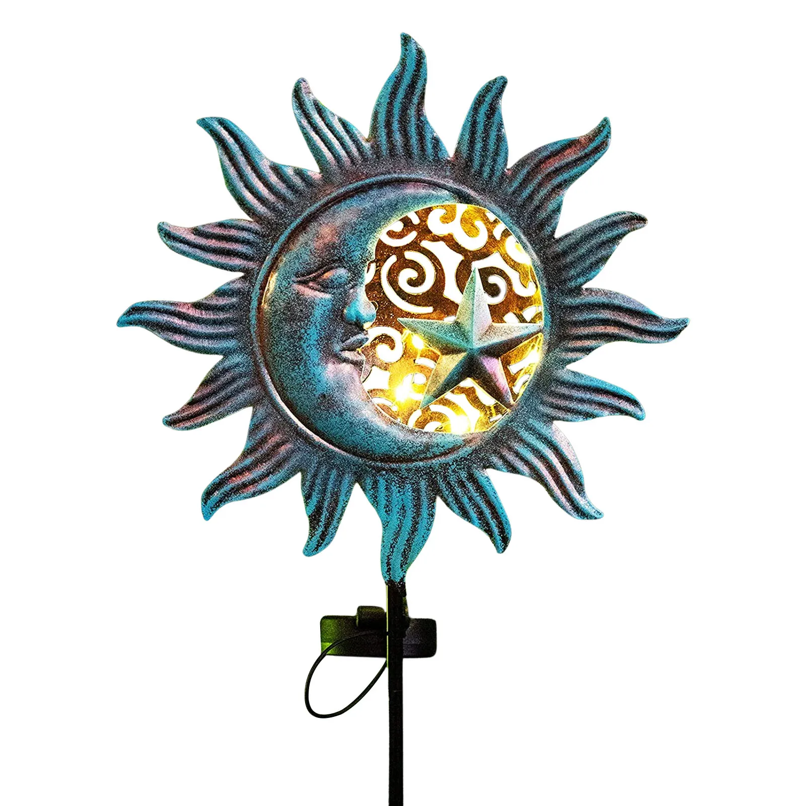 

LED Solar Lamps Outdoor Sun Moon Satr Garden Light Waterproof Solar Led Light For Pathway Patio Yard Balcony Garden Decoration