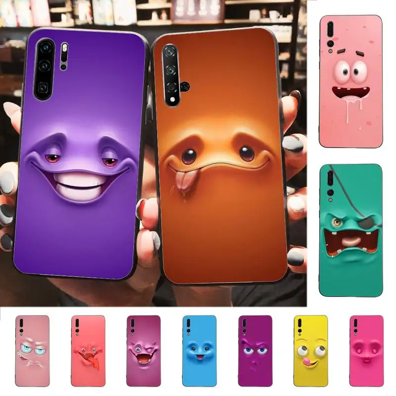 

Funny Face Phone Case for Huawei P30 40 20 10 8 9 lite pro plus Psmart2019