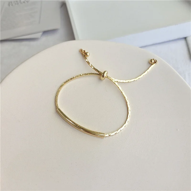 

Simple Gold Color Charm Bracelet for Women Men Hip Hop Punk Adjustable Couple Chains Best Friendship Gifts Jewelry Trend 2022